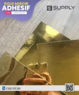 Vinyle Adhésif Doré Effet Miroir | Marque E-JET – 60 cm x 50 m – Image 2