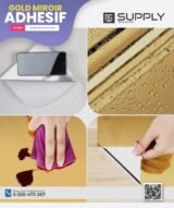 Vinyle Adhésif Doré Effet Miroir | Marque E-JET – 60 cm x 50 m – Image 5