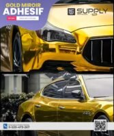 Vinyle Adhésif Doré Effet Miroir | Marque E-JET – 60 cm x 50 m – Image 8