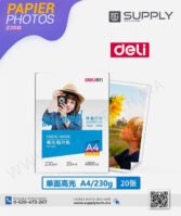Papier Photo Deli A4 – 230g/m² – 20 Feuilles | Idéal Labos Photo – Image 8