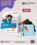 Papier Photo Deli A4 – 230g/m² – 20 Feuilles | Idéal Labos Photo – Image 2