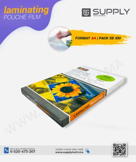 Pochettes de plastification rigide A4 – 216 x 303 mm – 125 microns – 100 feuilles