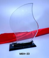 Trophée en Verre Cristal – Forme Flamme – Modèle MEH-23 – 22 x 14 cm – Image 6