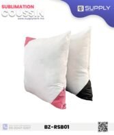 Coussin Sublimation Satin blanc –Coins Rose Bébé – 40×40 cm – Image 5