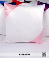 Coussin Sublimation Satin blanc –Coins Rose Bébé – 40×40 cm – Image 8