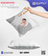 Coussin Sublimation Satin Bicolore – Face Blanche & Face Grise – 40×40 cm – Image 4