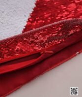 Coussin magique à paillettes 40×40 cm -ROUGE- dos velours doux - sublimation – Image 6