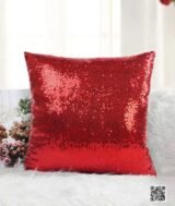 Coussin magique à paillettes 40×40 cm -ROUGE- dos velours doux - sublimation – Image 8