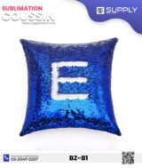 Coussin magique à paillettes 40×40 cm -Bleu- dos velours doux - sublimation – Image 7