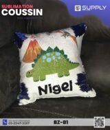 Coussin magique à paillettes 40×40 cm -Bleu- dos velours doux - sublimation – Image 3