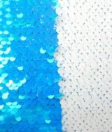 Coussin magique à paillettes 40×40 cm -Bleu ciel - dos velours doux - sublimation – Image 3