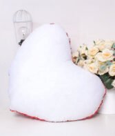 Coussin magique à paillettes Cœur ❤️ -Vert- dos velours doux - sublimation – Image 2