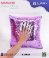 Coussin magique à paillettes 40×40 cm -ROSE FUCHSIA- dos velours doux - sublimation – Image 8