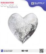 Coussin magique à paillettes Cœur ❤️ -Argenté- dos velours doux - sublimation – Image 11