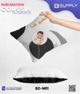 Coussin Sublimation Satin Bicolore – Face Blanche & Face Noire – 40×40 cm – Image 3