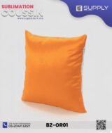 Coussin Sublimation Satin Bicolore – Face Blanche & Face Orange – 40×40 cm – Image 3