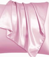 Coussin Sublimation Satin Bicolore – Face Blanche & Face Rose Bébé – 40×40 cm – Image 5