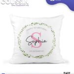 Housse de Coussin Blanc Sublimation – Tissu Satin Double Face