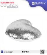 Coussin magique à paillettes Cœur ❤️ -Argenté- dos velours doux - sublimation – Image 12