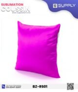 Coussin Sublimation Satin Bicolore – Face Blanche & Face Rose Fuchsia – 40×40 cm – Image 3