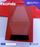 Trophée en Verre Cristal Forme Pentagone Allongé – Modèle MEH-10 (25x14,5 cm) – Image 6