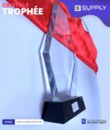 Trophée en Verre Cristal Forme Pentagone Allongé – Modèle MEH-10 (25x14,5 cm) – Image 4