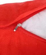 Coussin en velours rouge avec zone sublimation cœur 40×40 cm – Image 4