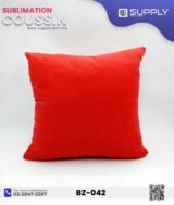 Coussin en velours rouge avec zone sublimation cœur 40×40 cm – Image 3