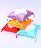 Coussin en Satin violet avec Zone Sublimable Carrée (40×40 cm) – Image 4