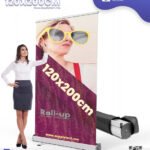 Rollup Publicitaire 120x200 cm – Structure Aluminium Premium
