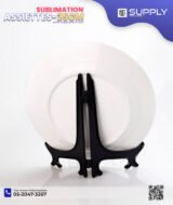 Assiette Blanche Bordure Doré – 25,4 cm Pour Sublimation - (10 pouces) grand – Image 4