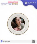 Assiette Blanche Bordure Doré – 20,3 cm Pour Sublimation - (8 pouces) moyenne – Image 10