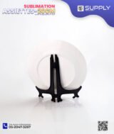 Assiette Blanche Bordure Doré – 20,3 cm Pour Sublimation - (8 pouces) moyenne – Image 3