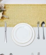 Assiette Blanche Bordure Doré – 25,4 cm Pour Sublimation - (10 pouces) grand – Image 7