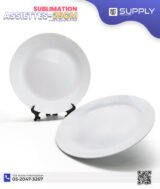 Grande Assiette Blanche 20,3 cm (8 pouces) – 100% Sublimation – Image 7