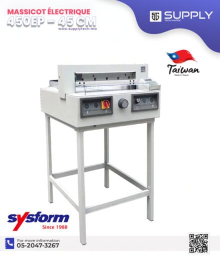 Massicot Électrique Programmable Sysform 450EP (GUILLOTINE) Taiwan –professionnelle