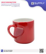 Mug Magique Rouge Sublimation – Poignée Cœur (Édition Romantique) – Image 3