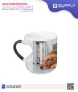 Mug Magique Noir Sublimation – Poignée Cœur (Édition Romantique) – Image 7