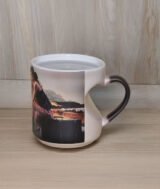 Mug Magique Noir Sublimation – Poignée Cœur (Édition Romantique) – Image 5