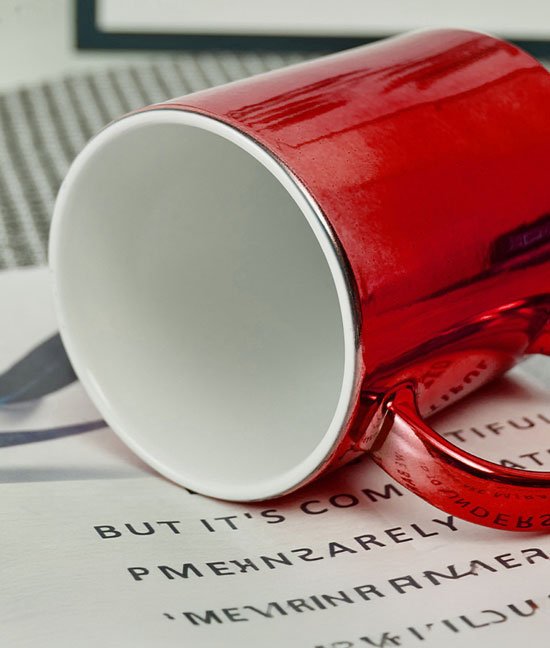 mug---metalic-rouge Mug Rouge métallisé à Effet miroir– Sublimation – Image 4