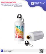 Thermos Sublimation 400 ml – Aluminium Blanc Brillant – Image 2