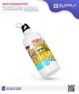Thermos Sublimation 400 ml – Aluminium Blanc Brillant