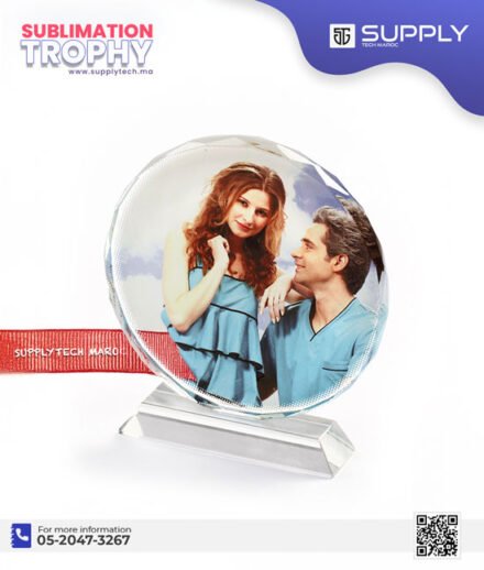 Trophee Rond de sublimation – modele SUNFLOWER (BSJ03A Ø150mm)