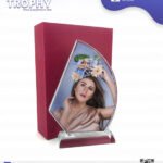 Trophées de sublimation Fan-shaped Crystal – 205×140×40 mm