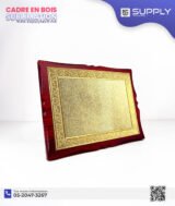 Cadre en Bois pour Diplômes & certificat avec Plaque Aluminium Sublimable & Feuille Or – Image 4