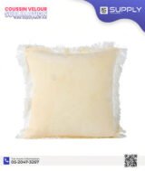 Coussin Velours Sublimable – Beige – 40×40 cm – Zone Cœur – Image 2