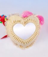 Coussin Velours en Forme de Cœur – Beige – Sublimable – 40 cm – Image 9