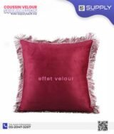 Coussin Velours Sublimable – 40 × 40 cm – Effet Velours – Couleur bordeaux – Image 4
