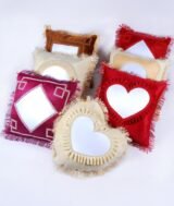 Coussin Velours Sublimable – 40 × 40 cm – Effet Velours – Couleur bordeaux – Image 7