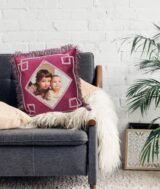 Coussin Velours Sublimable – 40 × 40 cm – Effet Velours – Couleur bordeaux – Image 8